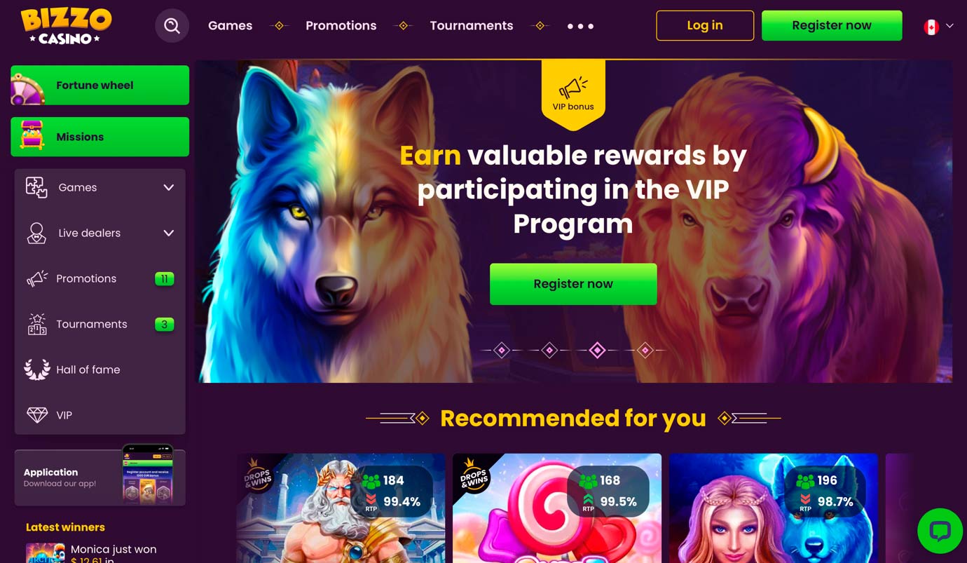 Bizzo Casinbo site